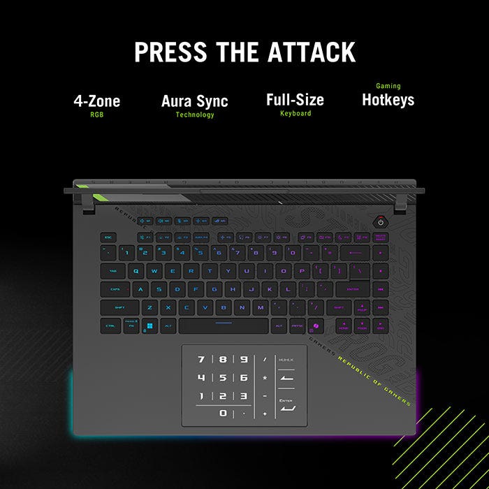 Asus G614PM-G161W Gaming Laptop AMD Ryzen 9 8940HX 16GB RAM 1TB SSD NVIDIA RTX 5060 16 Inch