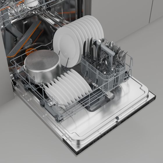 Gorenje Fully Integrated Built-In Dishwasher, 14 Place Settings, White, GV642D65