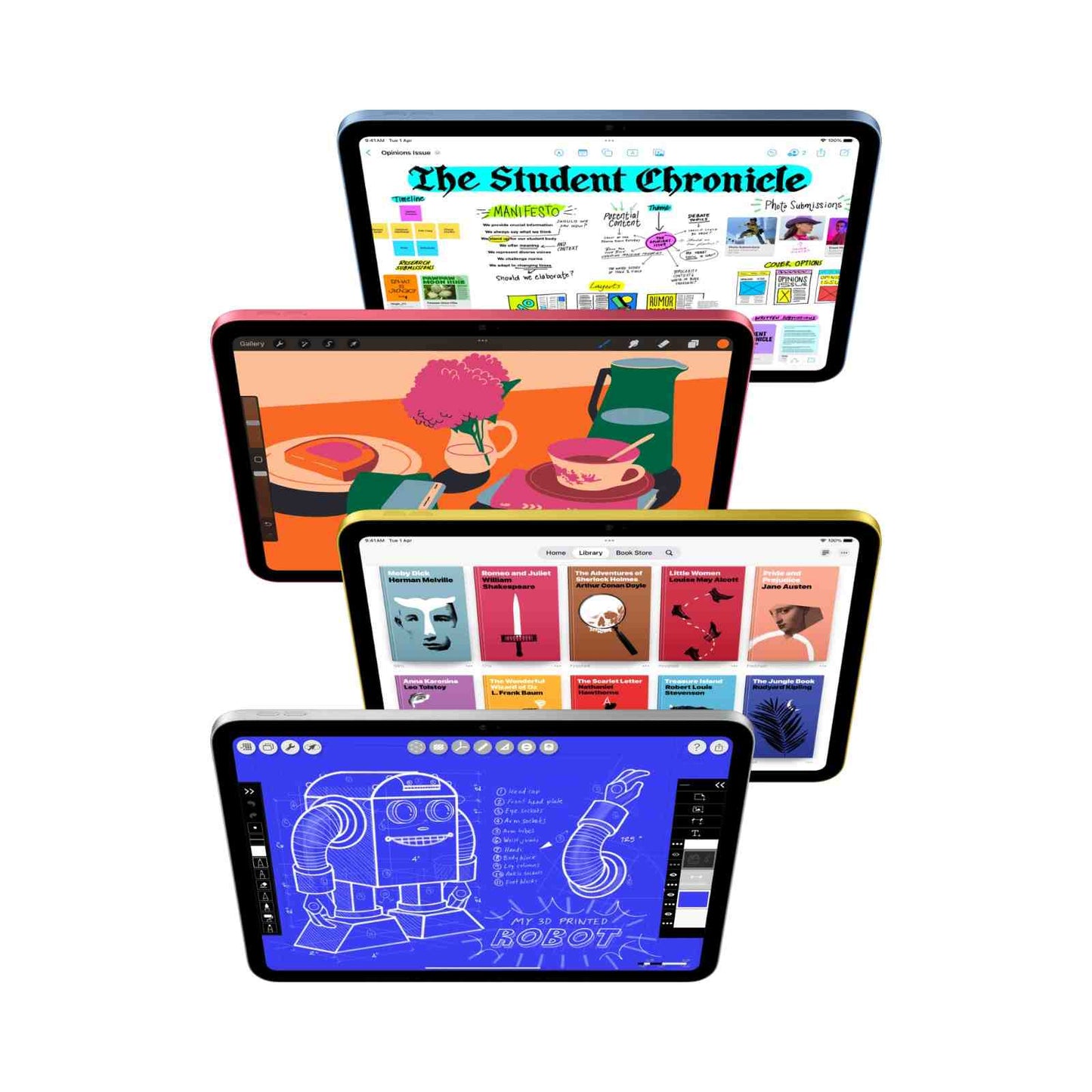 Apple iPad 11th Generation A16 Chip, 512GB Storage, Wi-Fi, 11-inch display, Pink, UAE Version