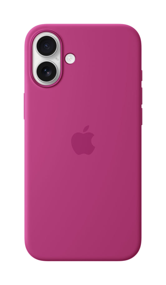iPhone 16 Plus Silicone Case with MagSafe - Fuchsia