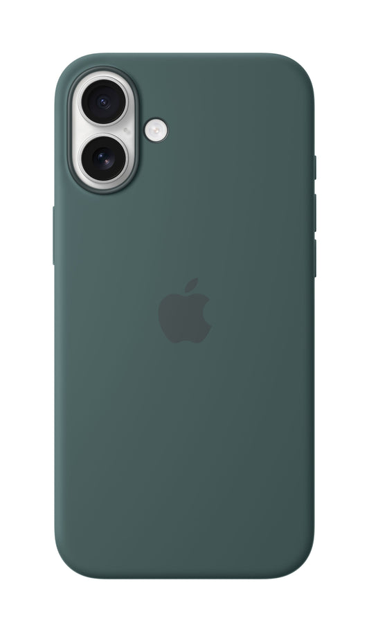 iPhone 16 Plus Silicone Case with MagSafe - Lake Green