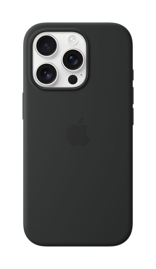 iPhone 16 Pro Silicone Case with MagSafe - Black