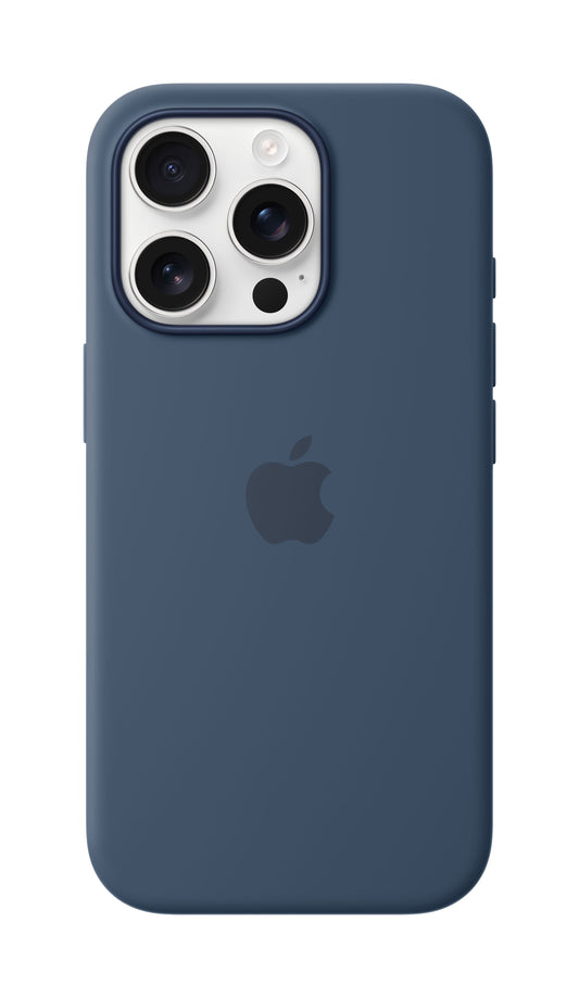 iPhone 16 Pro Silicone Case with MagSafe - Denim