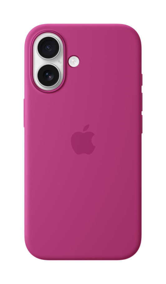 iPhone 16 Silicone Case with MagSafe - Fuchsia