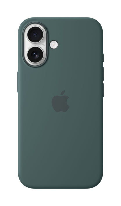 iPhone 16 Silicone Case with MagSafe - Lake Green
