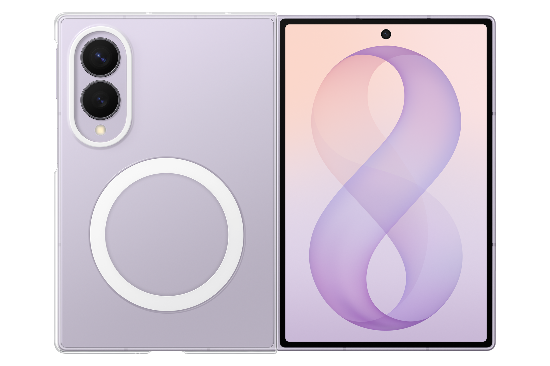Samsung Galaxy Z Fold8 Clear Magnet Case Transparent
