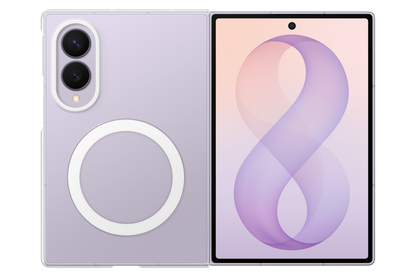 Samsung Galaxy Z Fold8 Clear Magnet Case Transparent