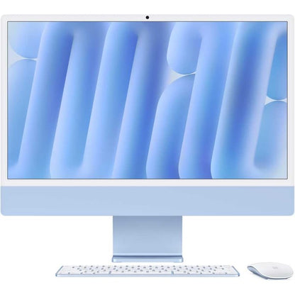 Apple iMac  24-inch (2024), M4 chip with 8-core CPU, 16GB RAM, 256GB SSD, 8-core GPU, 4.5K Retina Display, Eng-Arb Keyboard, UAE Version, Blue, MWUF3AB/A