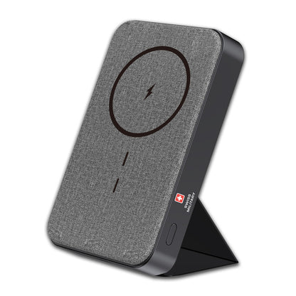 Swiss Military Magnetic Power Bank 10000mAh with Stand – Gray
