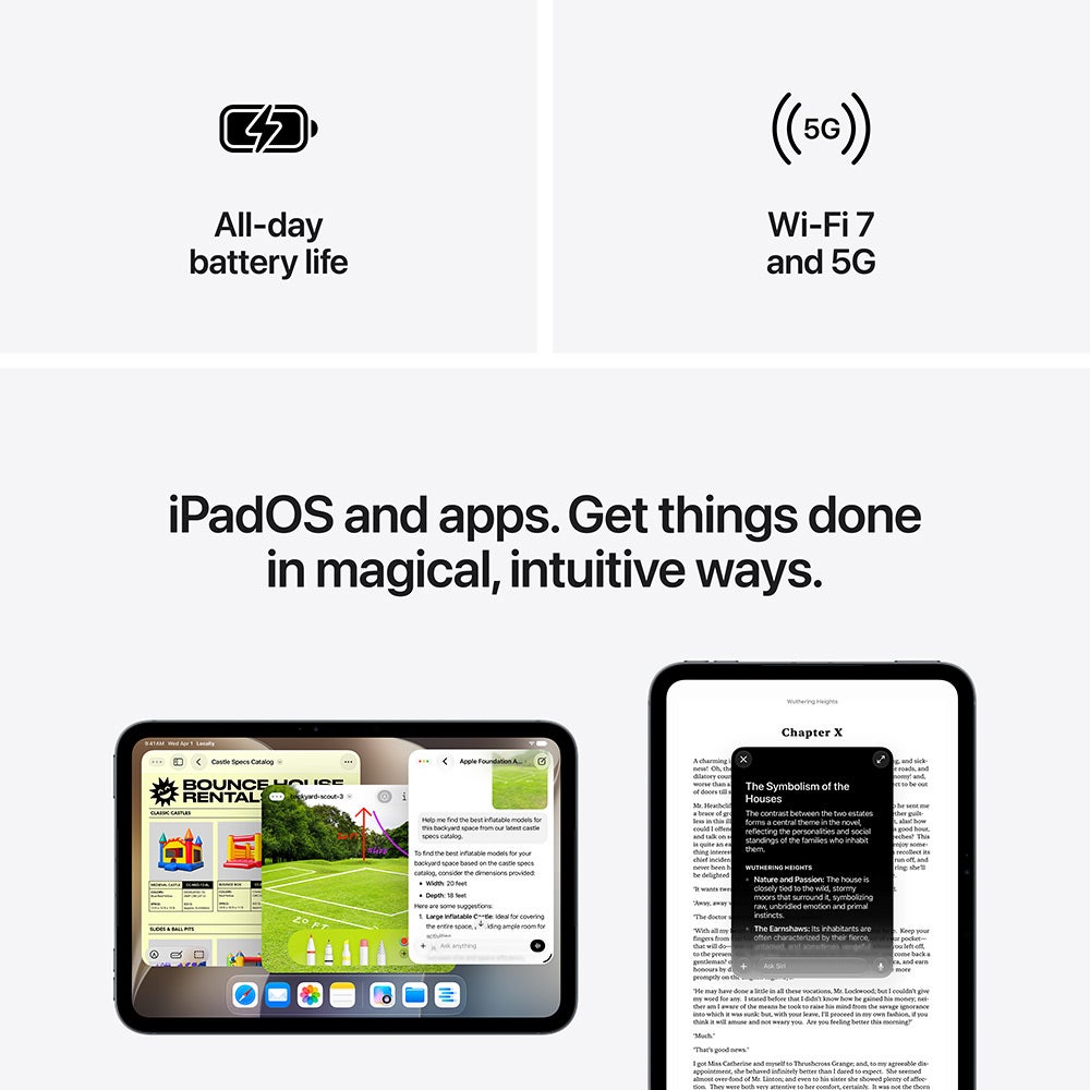 Pre-Order Apple iPad mini (A20 Pro) MJ6F4AB/A — 8.5" Super Retina XDR OLED, 128GB, Wi-Fi 7 (Midnight)