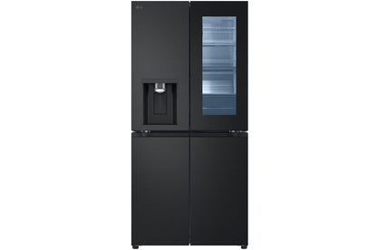 LG French Door Refrigerator with InstaView technology LFX29FFQYB Matte Black 508L