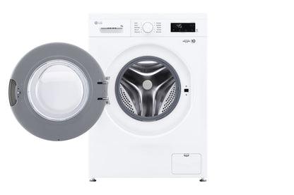 LG Front Load Washer with 6 motion Inverter Direct Drive,8KG WHITE, F2Y1TYP3W