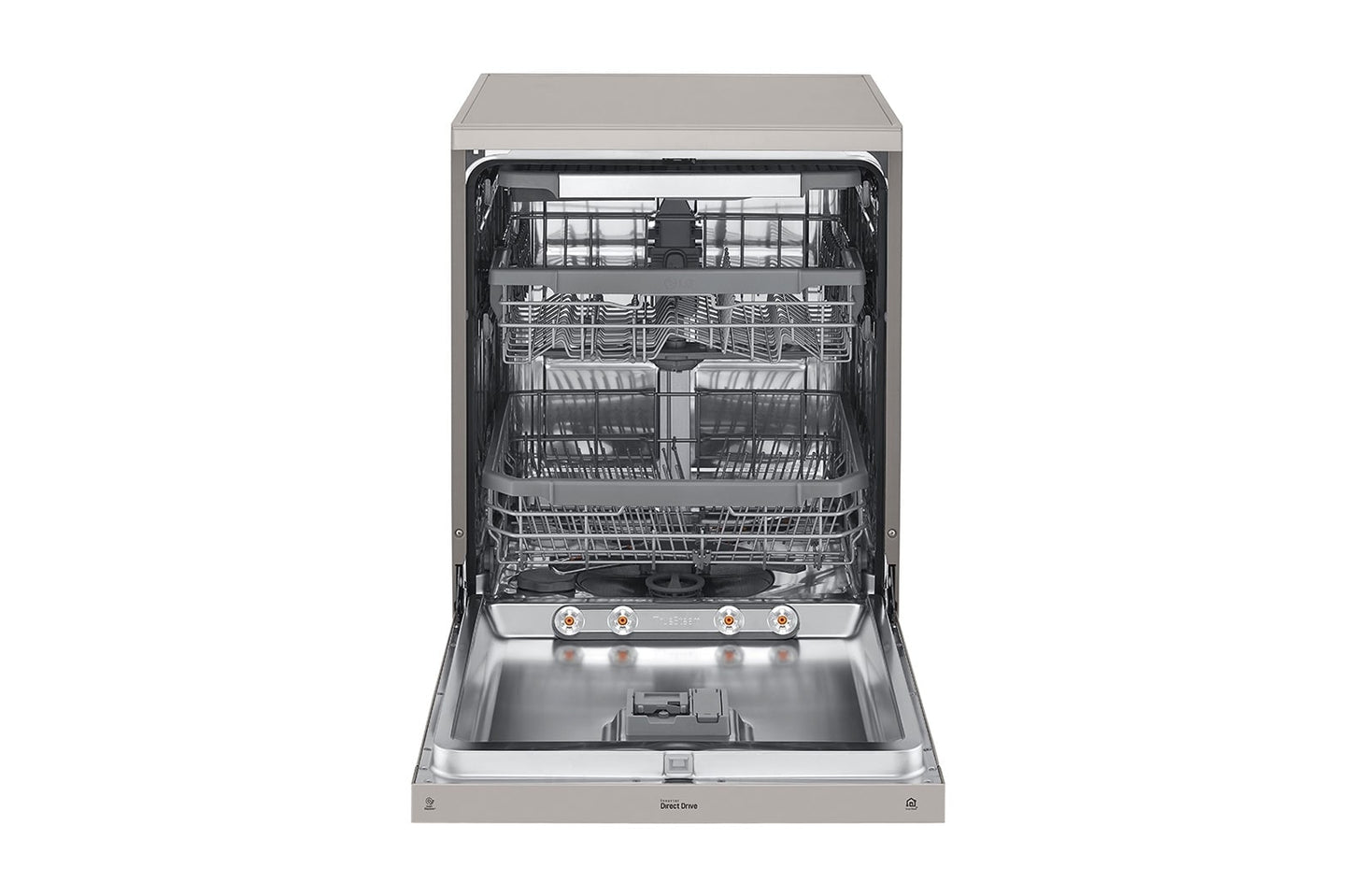 LG New QuadWash Steam Dishwasher, Inverter Direct Drive, Platinum Silver Color, DFC435FP