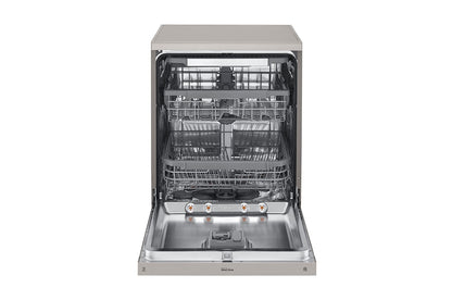 LG New QuadWash Steam Dishwasher, Inverter Direct Drive, Platinum Silver Color, DFC435FP