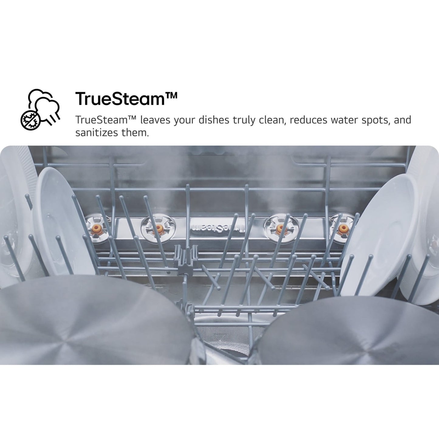 LG 14 Place Settings QuadWash Dishwasher with TrueSteam, Auto Open Dry and Heat Dry, Matte Black, DFC287HMS