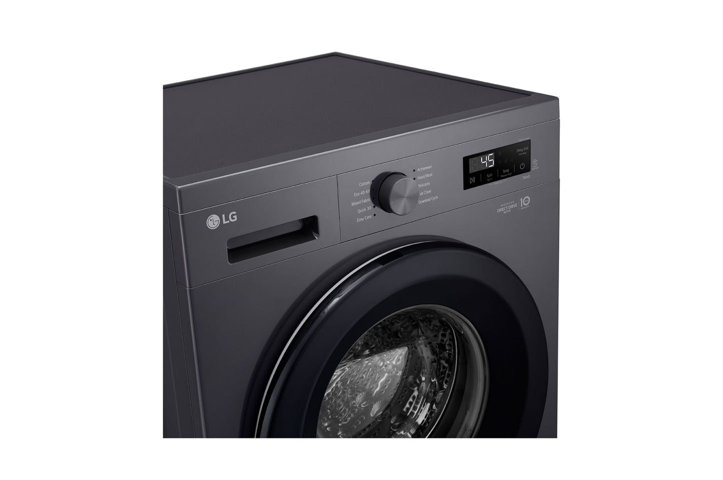 LG 8KG Front Load Washing Machine, F2Y1TYP6J, Black