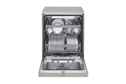 LG New QuadWash Steam Dishwasher, Inverter Direct Drive, Platinum Silver Color, DFC435FP