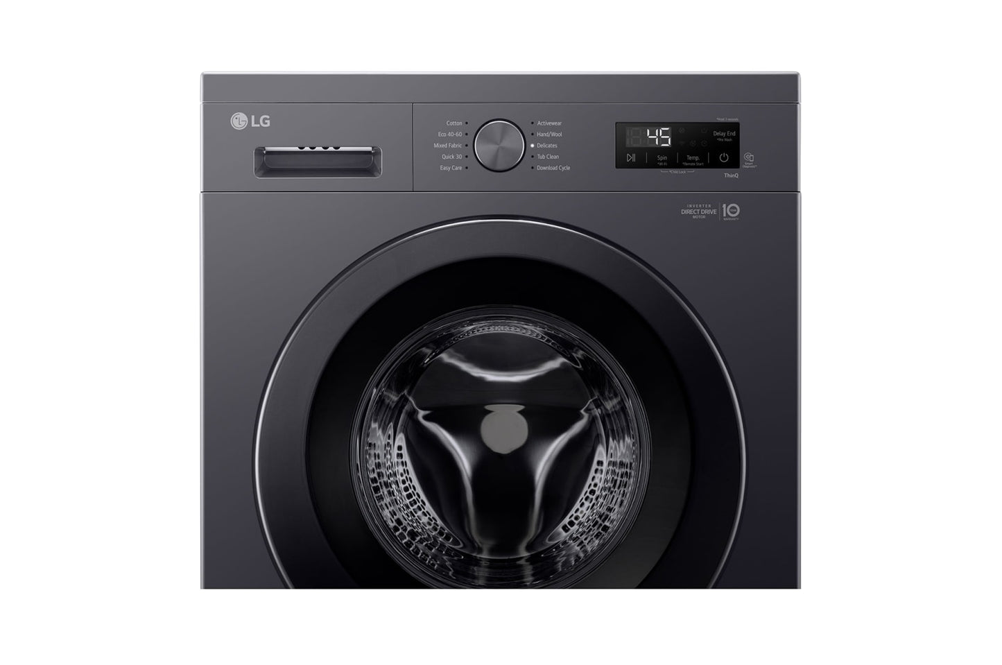 LG 8KG Front Load Washing Machine, F2Y1TYP6J, Black