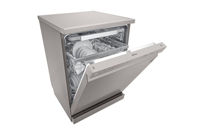 LG New QuadWash Steam Dishwasher, Inverter Direct Drive, Platinum Silver Color, DFC435FP