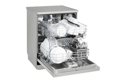 LG QuadWash™ Dishwasher, Inverter Direct Drive, 14 Place Setting, Prime Silver, DFC612FV