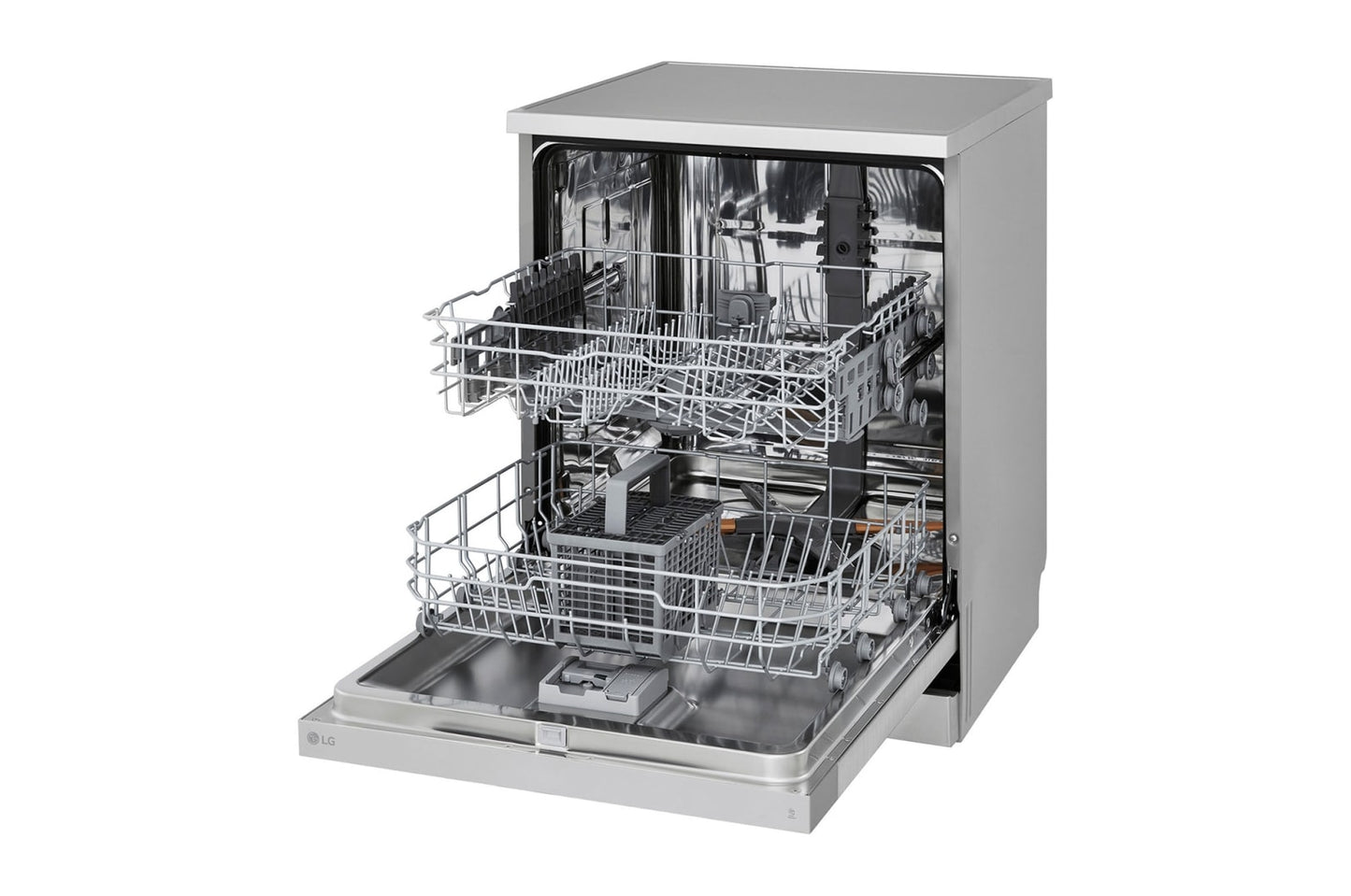 LG QuadWash™ Dishwasher, Inverter Direct Drive, 14 Place Setting, Prime Silver, DFC612FV