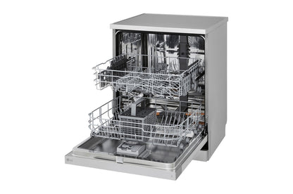 LG QuadWash™ Dishwasher, Inverter Direct Drive, 14 Place Setting, Prime Silver, DFC612FV