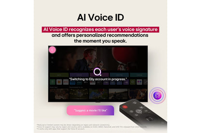 LG 65-inch QNED evo AI QNED86 MiniLED 4K 120Hz Smart TV with AI Magic remote, webOS25 (2025)