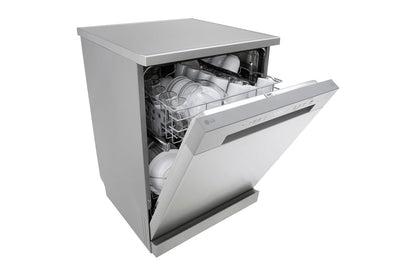 LG QuadWash™ Dishwasher, Inverter Direct Drive, 14 Place Setting, Prime Silver, DFC612FV