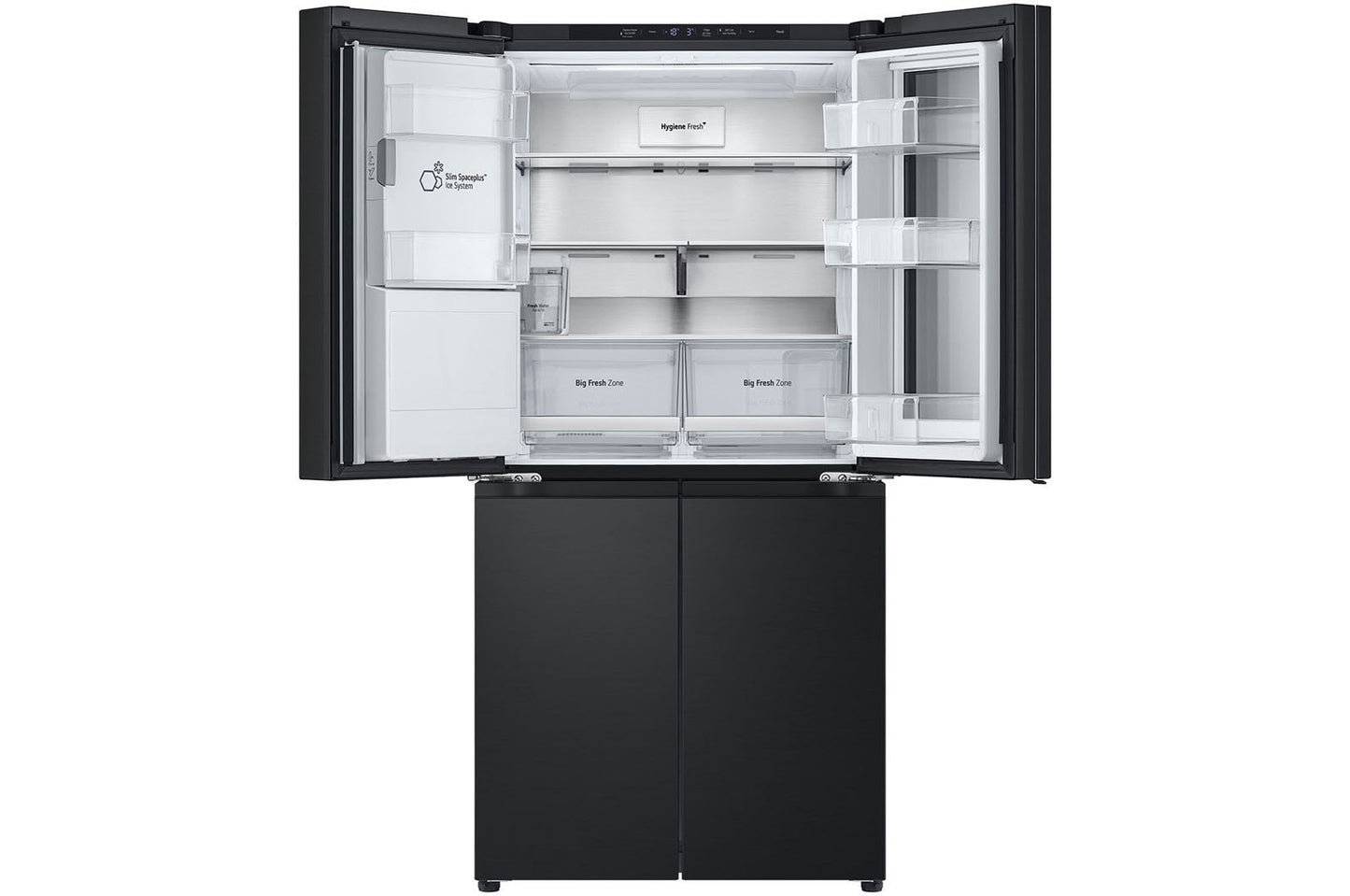 LG French Door Refrigerator with InstaView technology LFX29FFQYB Matte Black 508L