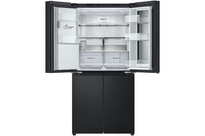 LG French Door Refrigerator with InstaView technology LFX29FFQYB Matte Black 508L