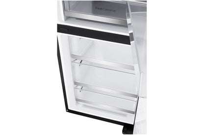 LG 349L Bottom Freezer Refrigerator, Beige glass, InstaView™ GR-V479QGKW