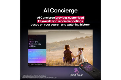LG 65-inch QNED evo AI QNED86 MiniLED 4K 120Hz Smart TV with AI Magic remote, webOS25 (2025)