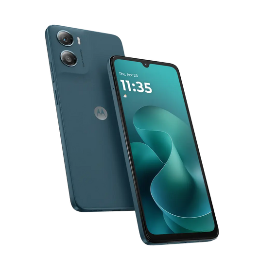 Motorola G06 4G Dual SIM Smartphone 4GB RAM, 128GB Storage, Blue
