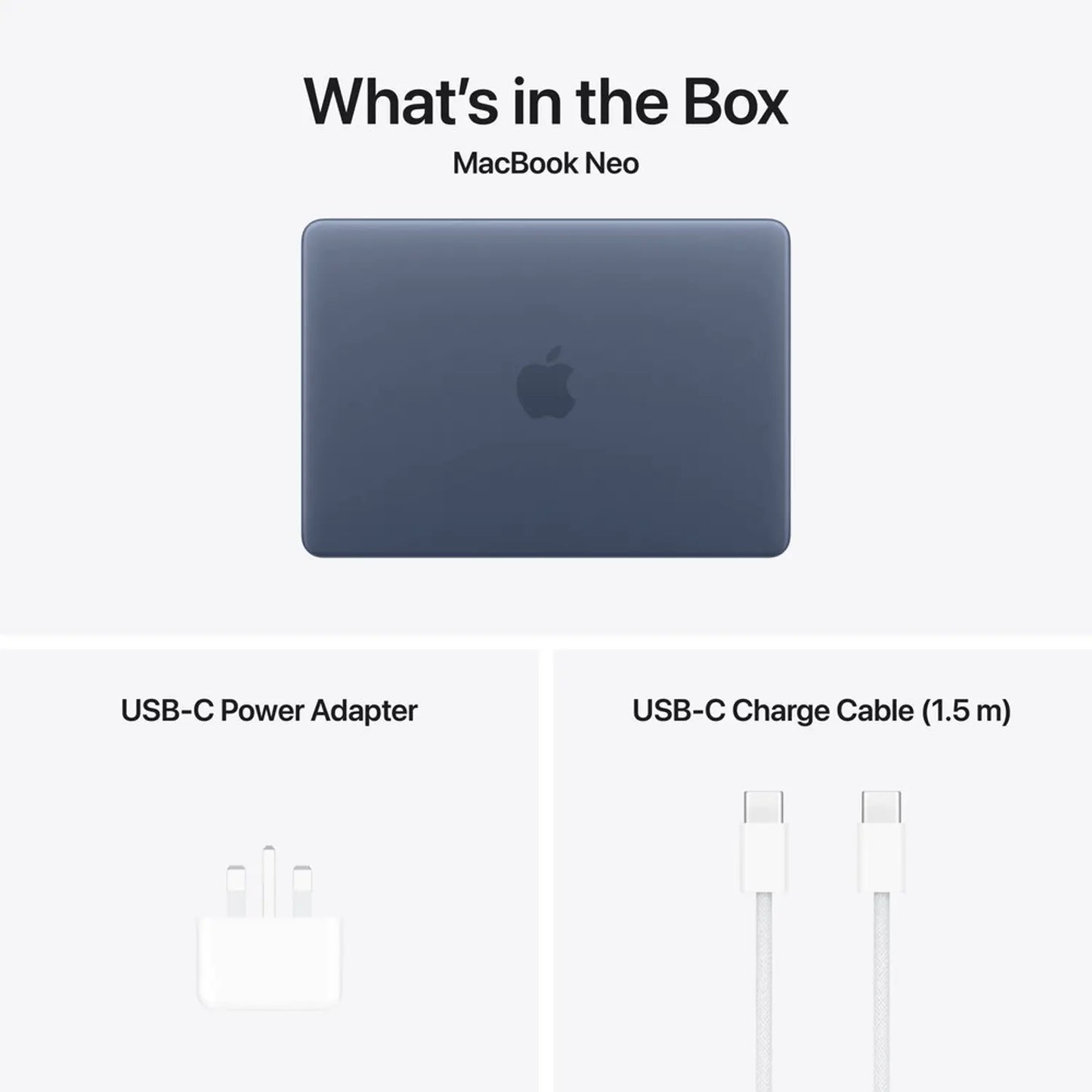 Apple MacBook Neo 13-inch Laptop (2026) – 8GB RAM / 512GB SSD / Apple Silicon Chip / Touch ID / macOS / Indigo / English & Arabic Keyboard / Middle East Version – MHFG4ZS/A