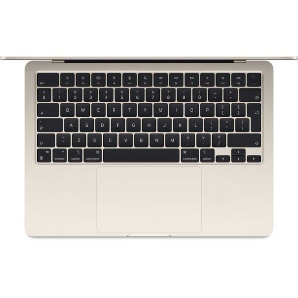 Apple Macbook Air 13-inch (2024), M2 chip with 8-core CPU, 16GB RAM, 256GB SSD, 8-core GPU, 13.6-inch Liquid Retina XDR display, Arb-Eng Keyboard, UAE Version, Starlight, MC7W4AB/A