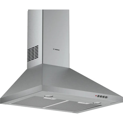Bosch Series 2 Wall-Mounted Cooker Hood, 60cm, Stainless Steel, DWP64CC50M