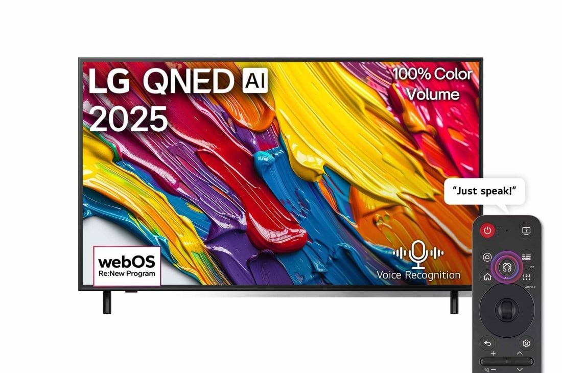 LG 55-inch QNED AI QNED82 4K Smart Television AI Magic remote HDR10 webOS25 (2025)