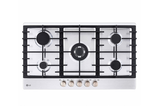 LG 2024 LG Built-in 900 Gas Cooktop with 5 burners, Stainless Steel CG5Z3626S