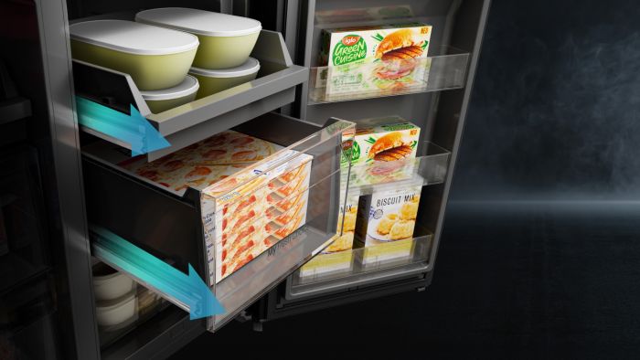 HISENSE Four Door French Smart Refrigerator, 607 L, Grey, RQ9P780TTB1