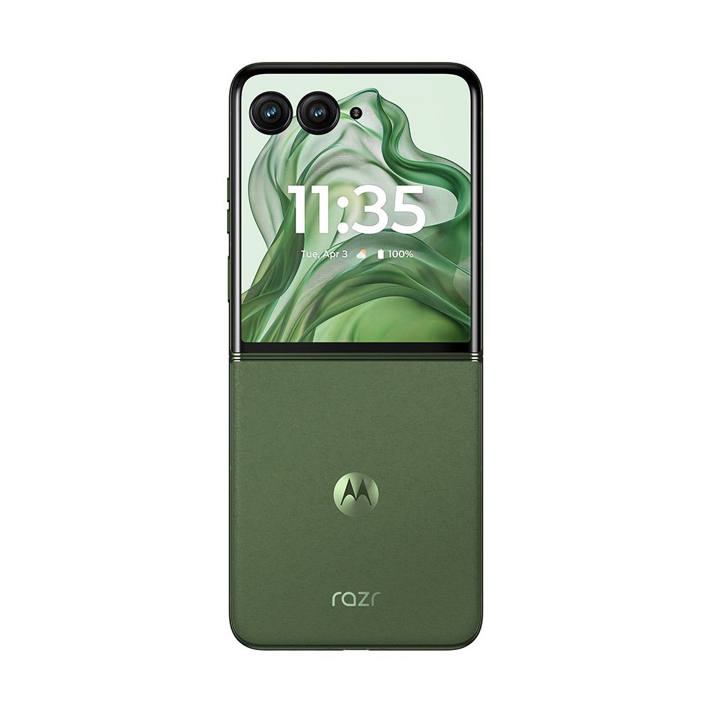 Motorola  Razr 50 Ultra 5G Smartphone, 12GB RAM, 512 GB Storage, 6.9 inches display, 50MP+50MP Camera, Android 14, Spring Green