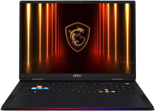 MSI Raider A18 HX A9WIG Gaming Laptop Ryzen 9-9955HX3D Processor 64GB RAM, 2TB Storage, NVIDIA GeForce RTX 5080 16GB Graphics, 18-inch display, Black