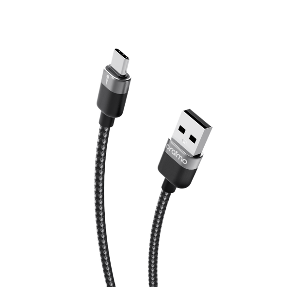 Oraimo  SolidLine USB-A to Type C Cable, 3A, 1Meter, Chrome, OCD-C72CHR