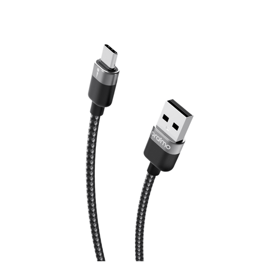 Oraimo  SolidLine USB-A to Type C Cable, 3A, 1Meter, Chrome, OCD-C72CHR