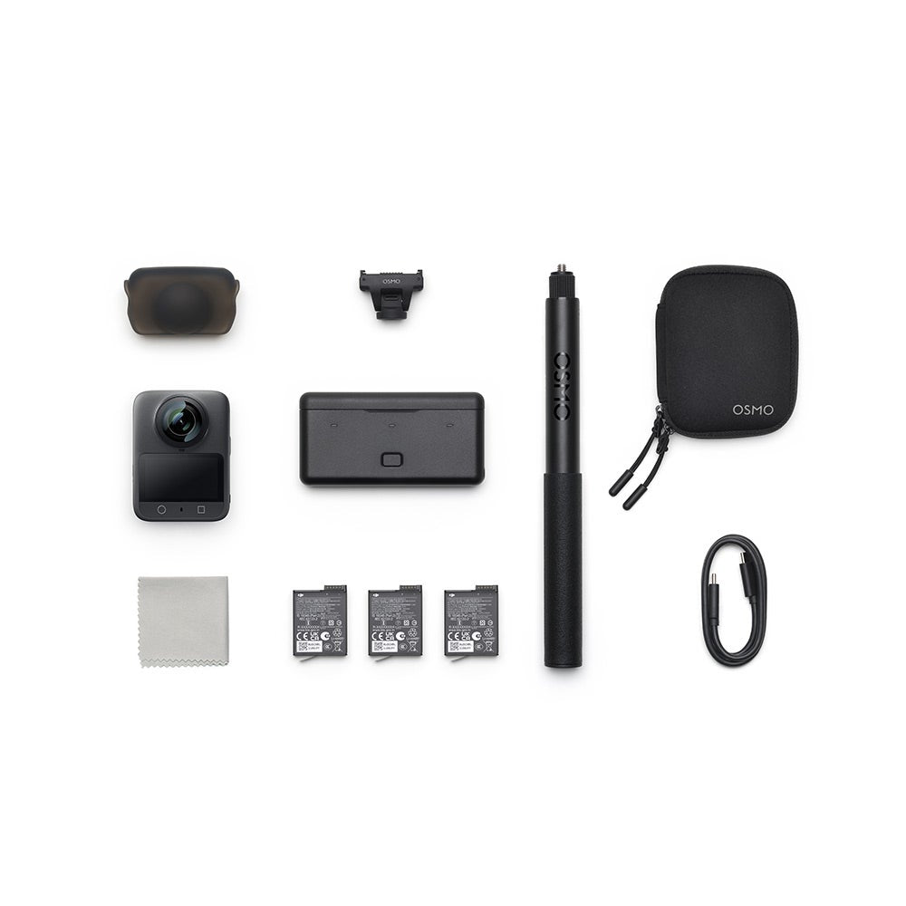 DJI ZX100-C2 Osmo 360 Adventure Combo Action Camera, Black
