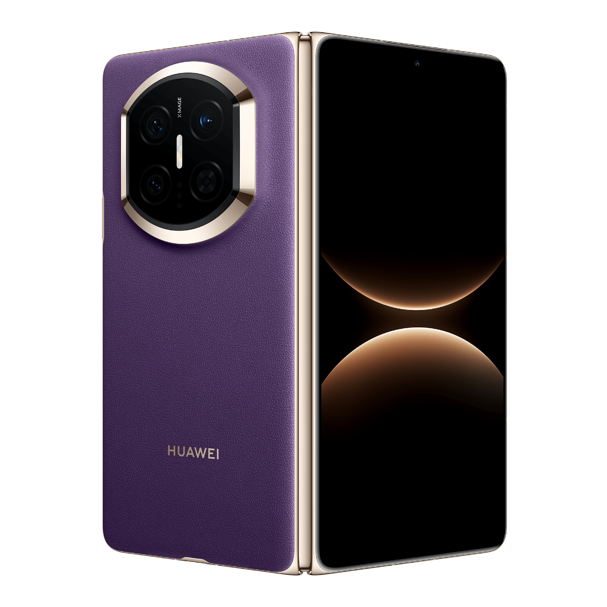 Huawei Mate X7 Foldable — 16GB / 512GB, 8" OLED 120Hz 2500nit, Triple 50MP Camera, 5600mAh 66W, IP59 (Arabic Purple)