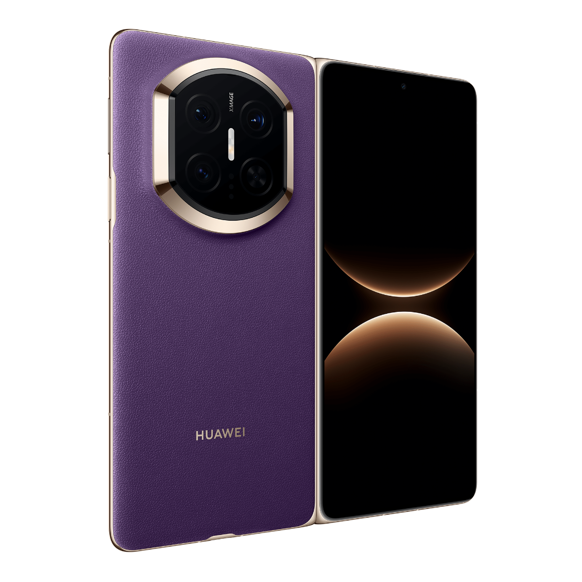 Huawei Mate X7 Foldable — 16GB / 512GB, 8" OLED 120Hz 2500nit, Triple 50MP Camera, 5600mAh 66W, IP59 (Arabic Purple)