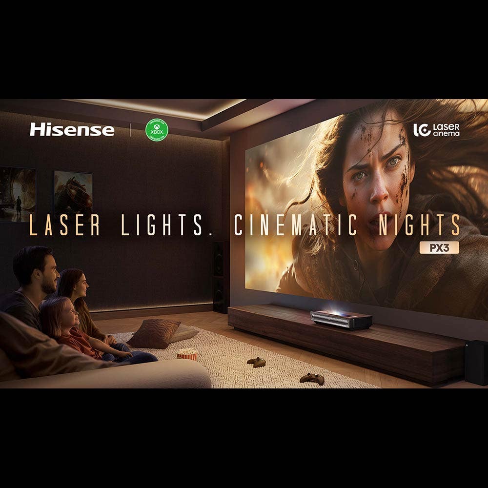 Hisense Laser TV, 4K UHD, Ultra Short Throw Smart Display – PX3-PRO