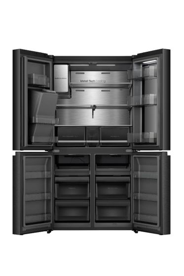 HISENSE Four Door French Smart Refrigerator, 607 L, Grey, RQ9P780TTB1