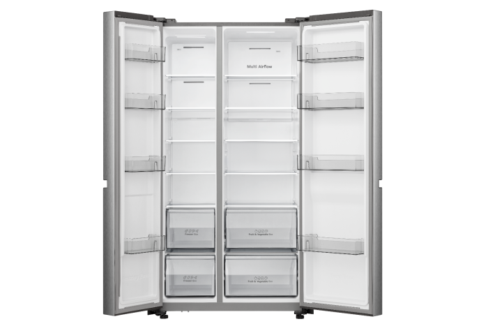 Hisense Side by Side Smart Refrigerator, 869L, Inox color, RS3N668SAI3