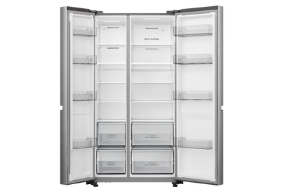 Hisense Side by Side Smart Refrigerator, 869L, Inox color, RS3N668SAI3
